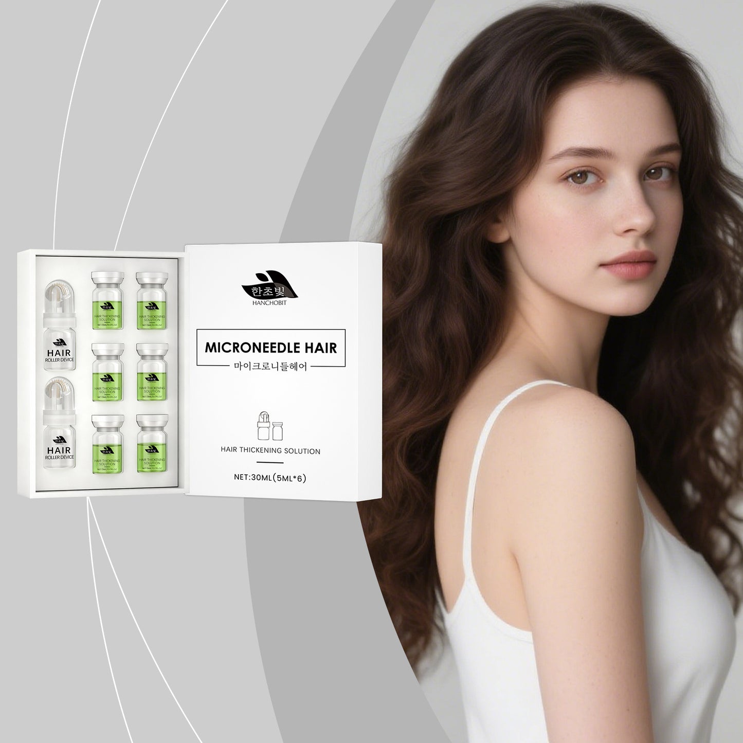 Hair Care Microneedle Roller Serum