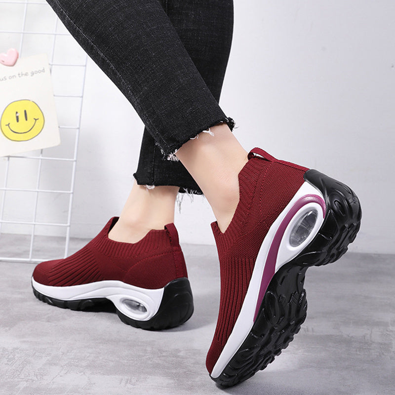 Sneakers Damen Air Cushion Mesh Atmungsaktive Laufsportschuhe