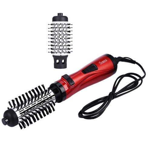 Sèche-cheveux professionnel Brosse rotative Appareil 2 en 1 Multifonction Fer à friser Fer à onduler Outils de coiffage