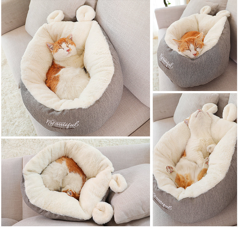 Lit pour chien Oreiller Doux Sac de Couchage Coussin Niche pour Chiot