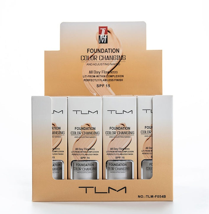 Fard à Teint Liquide Dissimulateur Température Portable Maquillage Teint BB Anticernes Couleur Naturelle