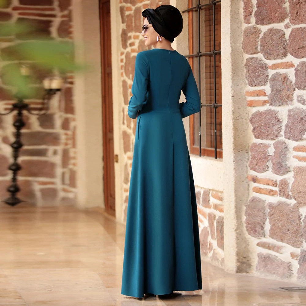Robe de soirée musulmane, robe de banquet, robe de prière