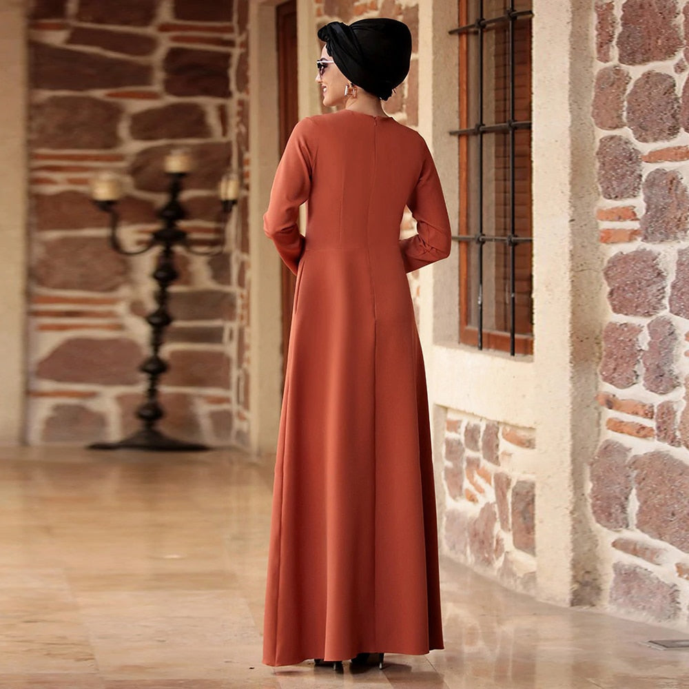 Robe de soirée musulmane, robe de banquet, robe de prière
