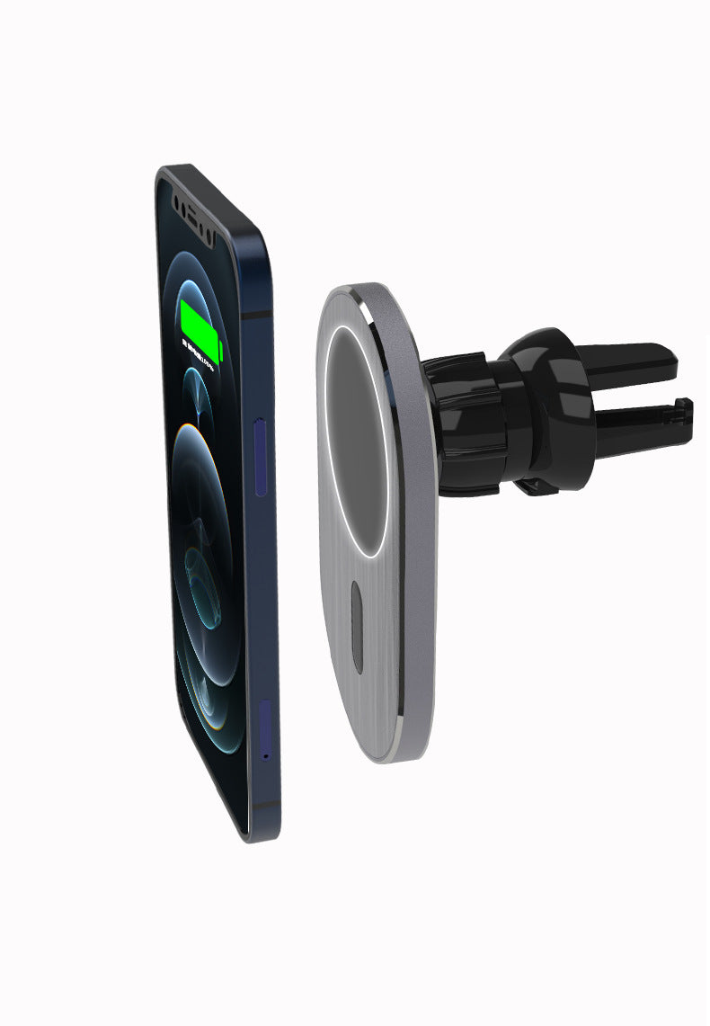 Kompatibel mit Apple, kabelloses magnetisches Auto-Ladegerät MagSafe, magnetisches kabelloses Ladegerät