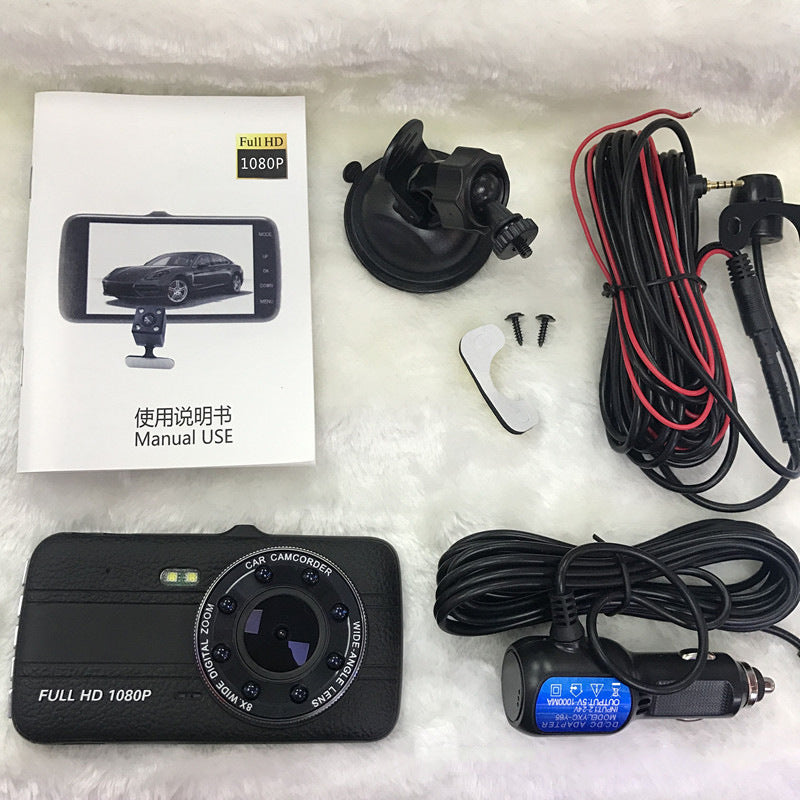 Trendy Hd Night Vision Driving Motion Detection Front And Rear Record
