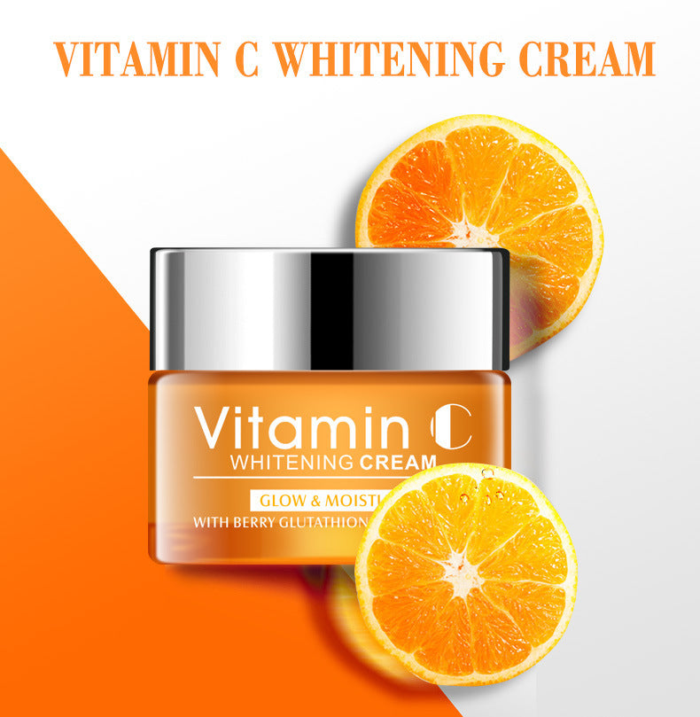 Hautaufhellende und -straffende feuchtigkeitsspendende Vitamin-C-Creme