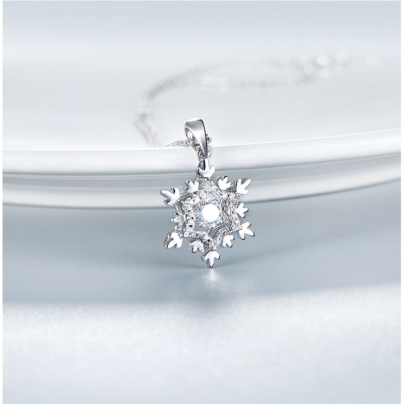 925er Sterling Silber Moissanit 0,5 Karat Smart-Halskette