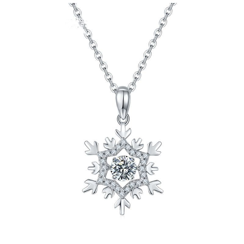 925er Sterling Silber Moissanit 0,5 Karat Smart-Halskette