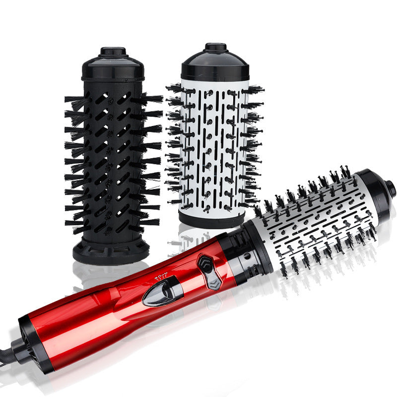 Sèche-cheveux professionnel Brosse rotative Appareil 2 en 1 Multifonction Fer à friser Fer à onduler Outils de coiffage