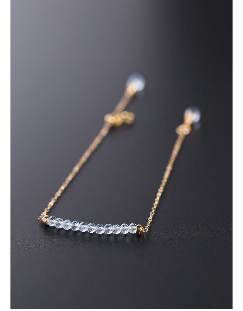 Himmelblauer Topas-Armband für Damen