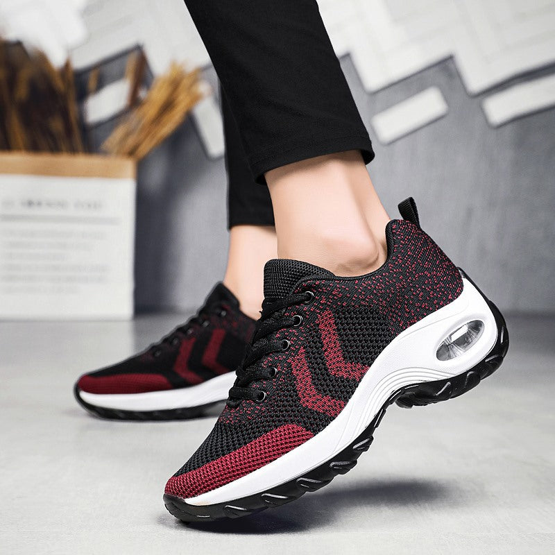 Chaussures compensées à coussin d'air pour femmes, respirantes, pour la danse et le sport en extérieur