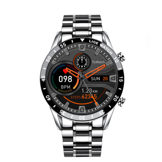 Multifunktionale Smartwatch Bluetooth-Anruf Schrittzähler Blutdruck- und Herzfrequenzerkennung Wasserdichte Uhr