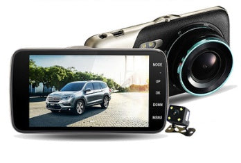 4-Zoll L55 Dual-Linsen-Dashcam, Auto HD Nachtsicht 1080P Jerry 5601, Rückfahrbild IPS