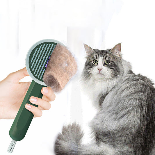 Hoopet 2-in-1 Langlebiger Funktionaler Haustierkamm Detektor UVC Katzenmoos-Erkennungslampe Hundehaarentferner Katzenbürste Pflegewerkzeuge