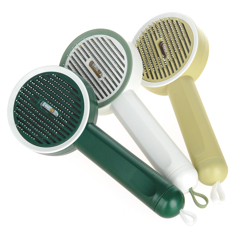 Peigne pour animaux de compagnie 2-en-1 durable et fonctionnel Hoopet Détecteur de mousse de chat UVC Lampe de détection Épilation de chien Brosse pour chat Outils de toilettage
