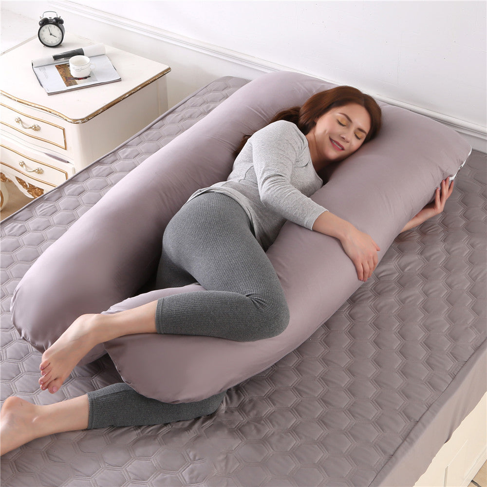 Oreiller de soutien pour le sommeil pour femmes enceintes Oreillers de maternité en forme de U pour dormeurs latéraux pendant la grossesse