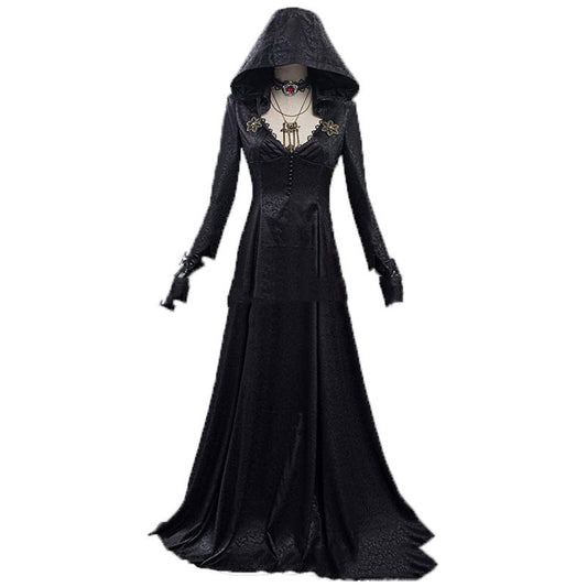 Evil Village Cosplay Kostüm Vampir Lady Kleid Outfits Halloween Karnevalsanzug