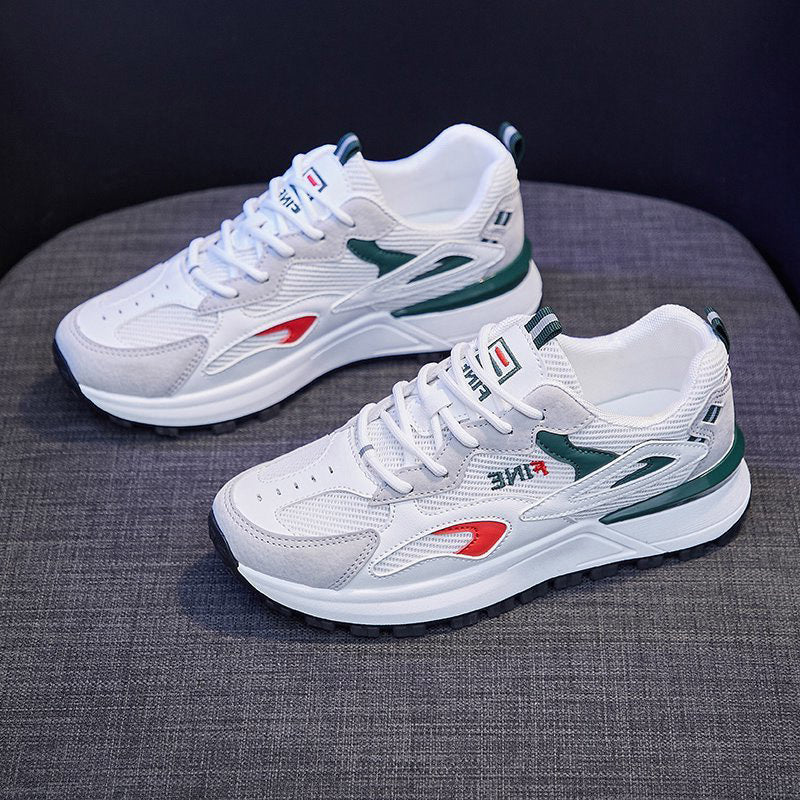 Forrest Gump Schuhe Damen Freizeit Sportschuhe Damen Koreanische Version All-Match Daddy Atmungsaktive Mesh Schuhe Damen