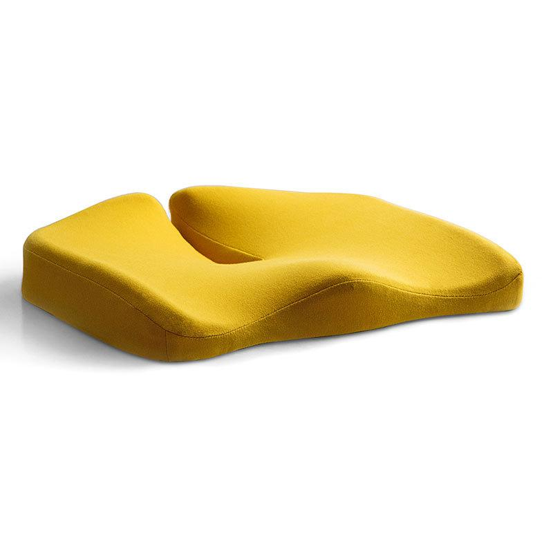 Coussin de siège de décompression et oreiller lombaire de soutien dorsal en tissu respirant antidérapant et résistant à l'usure pour chaise de bureau