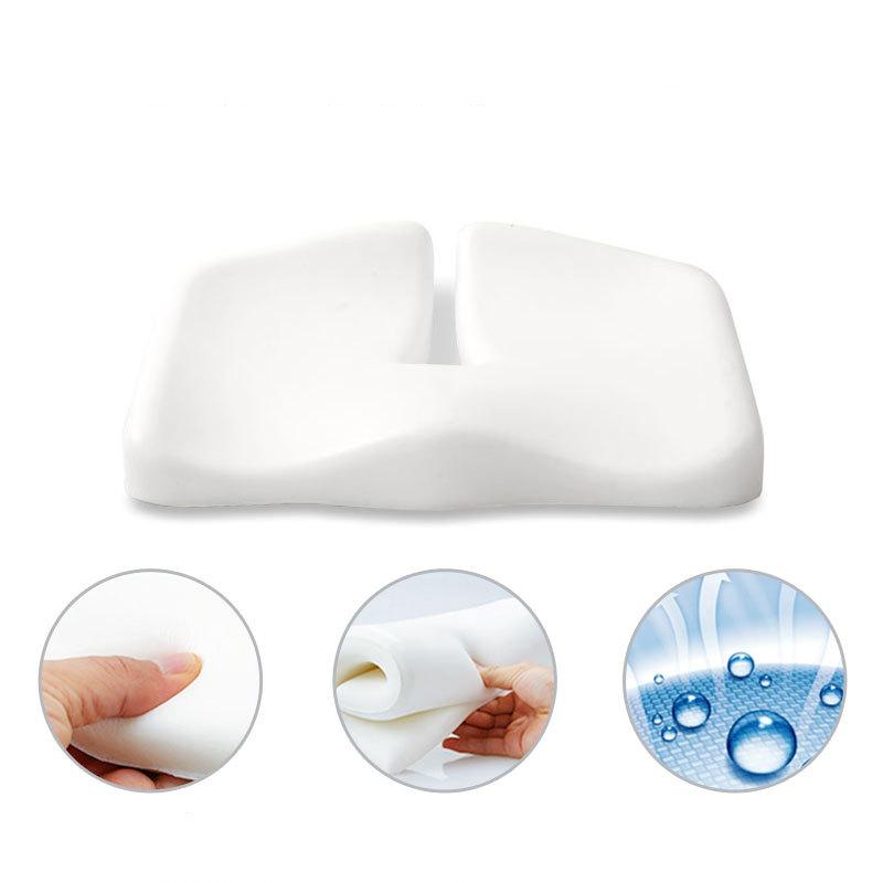 Coussin de siège de décompression et oreiller lombaire de soutien dorsal en tissu respirant antidérapant et résistant à l'usure pour chaise de bureau