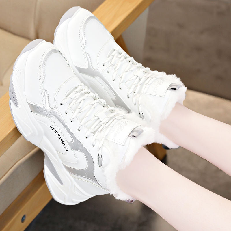 Chaussures de sport coréennes polyvalentes pour femmes en coton