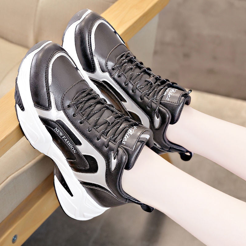 Chaussures de sport coréennes polyvalentes pour femmes en coton