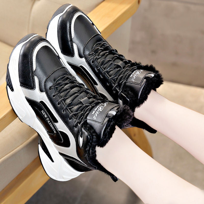 Chaussures de sport coréennes polyvalentes pour femmes en coton