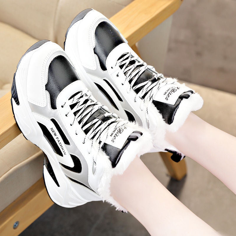 Chaussures de sport coréennes polyvalentes pour femmes en coton