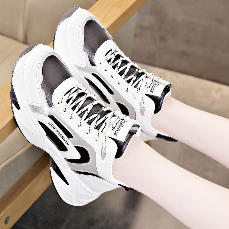Chaussures de sport coréennes polyvalentes pour femmes en coton