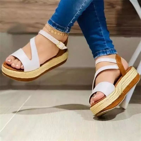 Comfortable Platform Sandals Hollow Buckle Women'S Shoes for Daily We