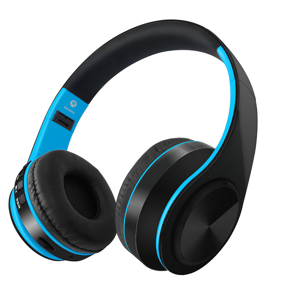 Casque sans fil HIFI Bluetooth Stéréo Casque de Musique Casque FM Carte SD Casque de Sport avec Micro pour PC