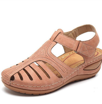 Keilsandalen Sommer Damen Runde Zehen Römerschuhe