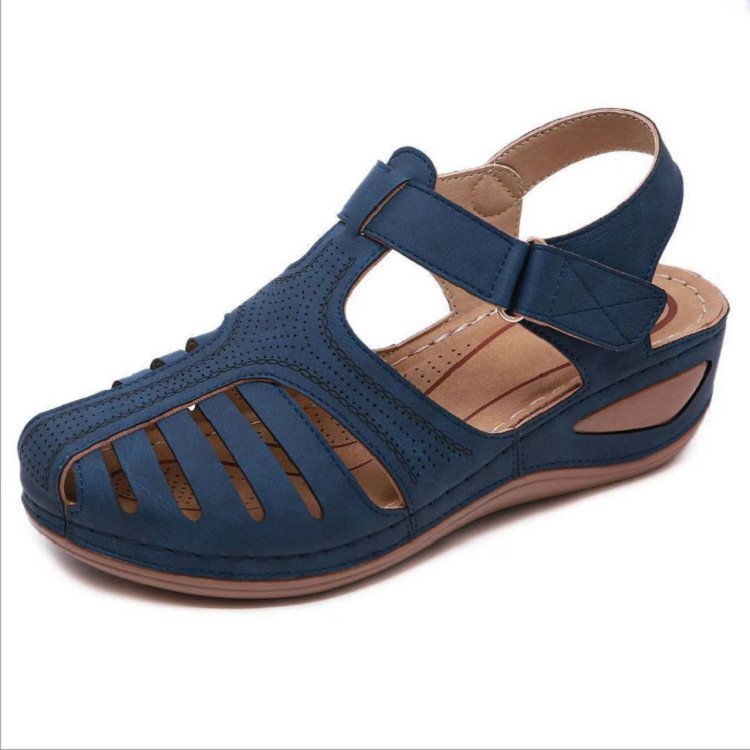 Keilsandalen Sommer Damen Runde Zehen Römerschuhe