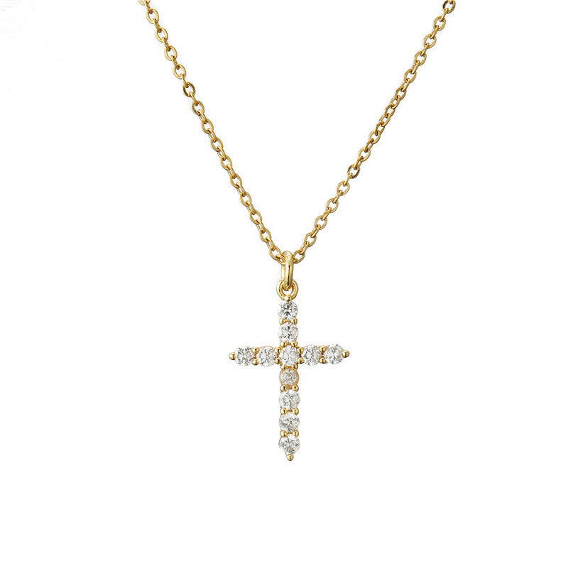 Infinity Cross Necklace Pendant Women Jewelry Fashion 925 Sterling Silver Cross