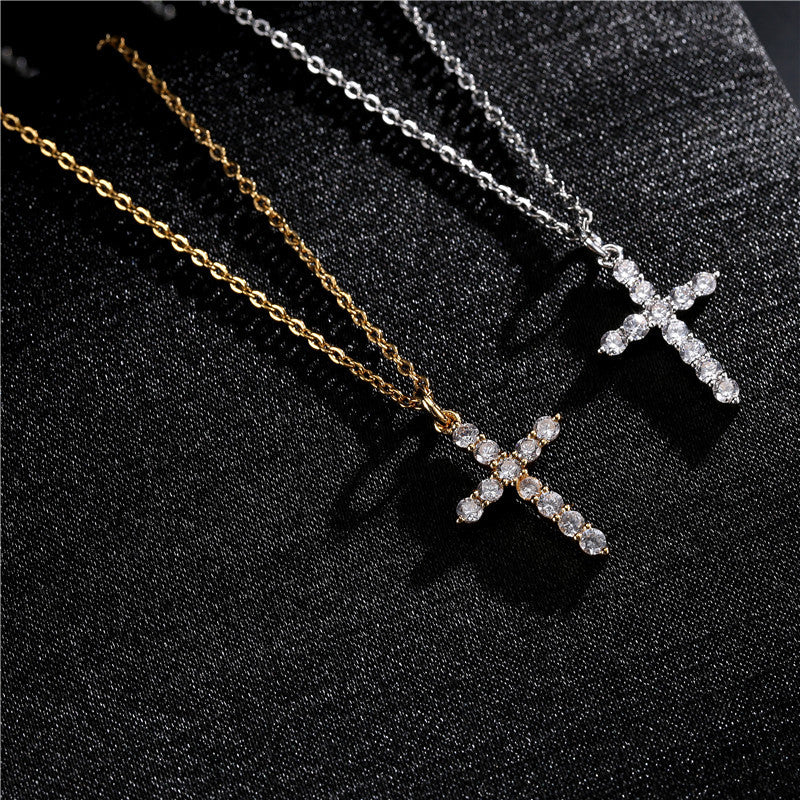 Infinity Cross Necklace Pendant Women Jewelry Fashion 925 Sterling Silver Cross