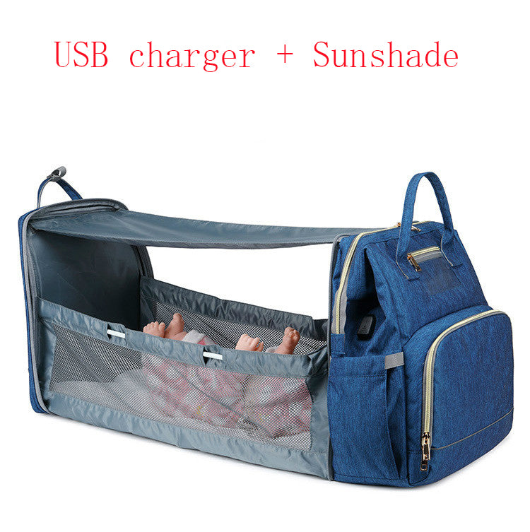 Tragbares faltbares Babybett, Multifunktionale Wickeltasche