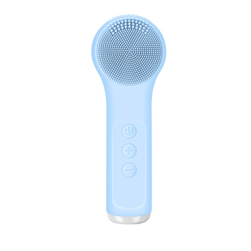 Silicone Facial Cleansing Device Pore Cleanser Face-cleaning Tool Deep-cleaning Electric Facial Brush