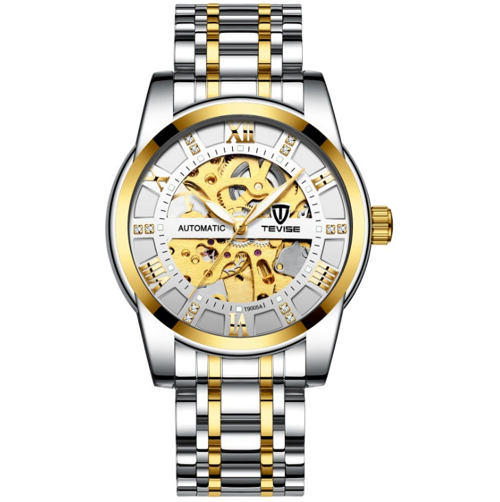 Herrenmodeuhr Mode Automatische Mechanische Uhr Hohle Uhr Uhr Wasserdichte Herrenuhr