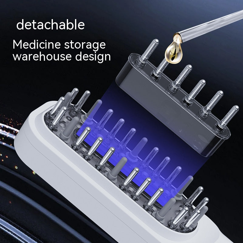 Brosse à cheveux électrique, appareil d'application de médicaments pour le cuir chevelu, peigne d'application de médicaments pour les soins capillaires