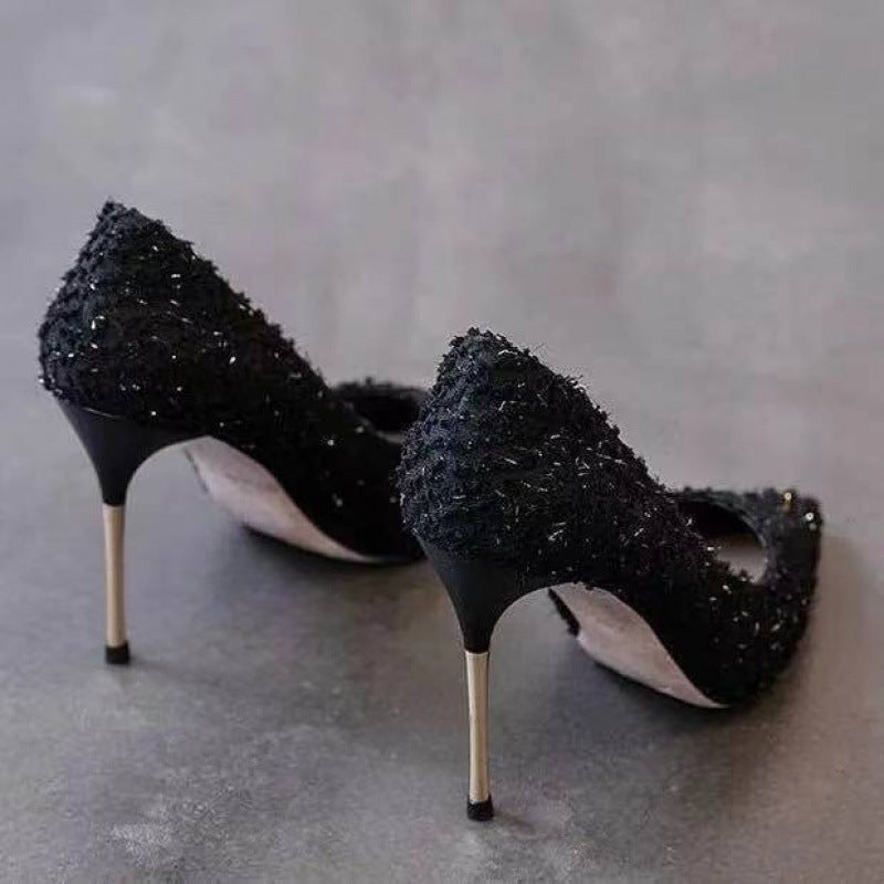 Neue weiße High Heels Damen Stiletto Spitz zulaufend