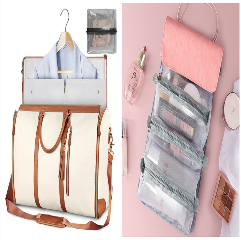 Sac de voyage grande capacité pour femme Sac à main Sac de costume pliant Sacs fourre-tout étanches pour vêtements