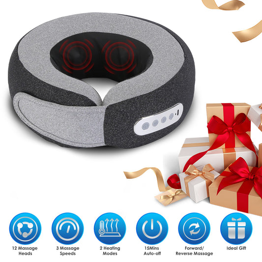 Heated Neck Comfort Pillow – Relaxing Support for Home, Office & Travel