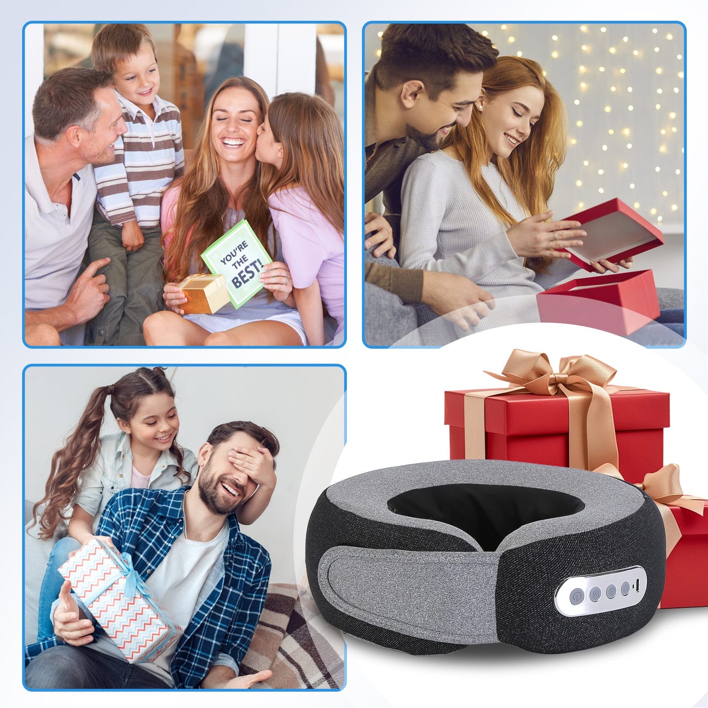 Heated Neck Comfort Pillow – Relaxing Support for Home, Office & Travel