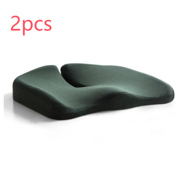 Coussin de siège de décompression et oreiller lombaire de soutien dorsal en tissu respirant antidérapant et résistant à l'usure pour chaise de bureau