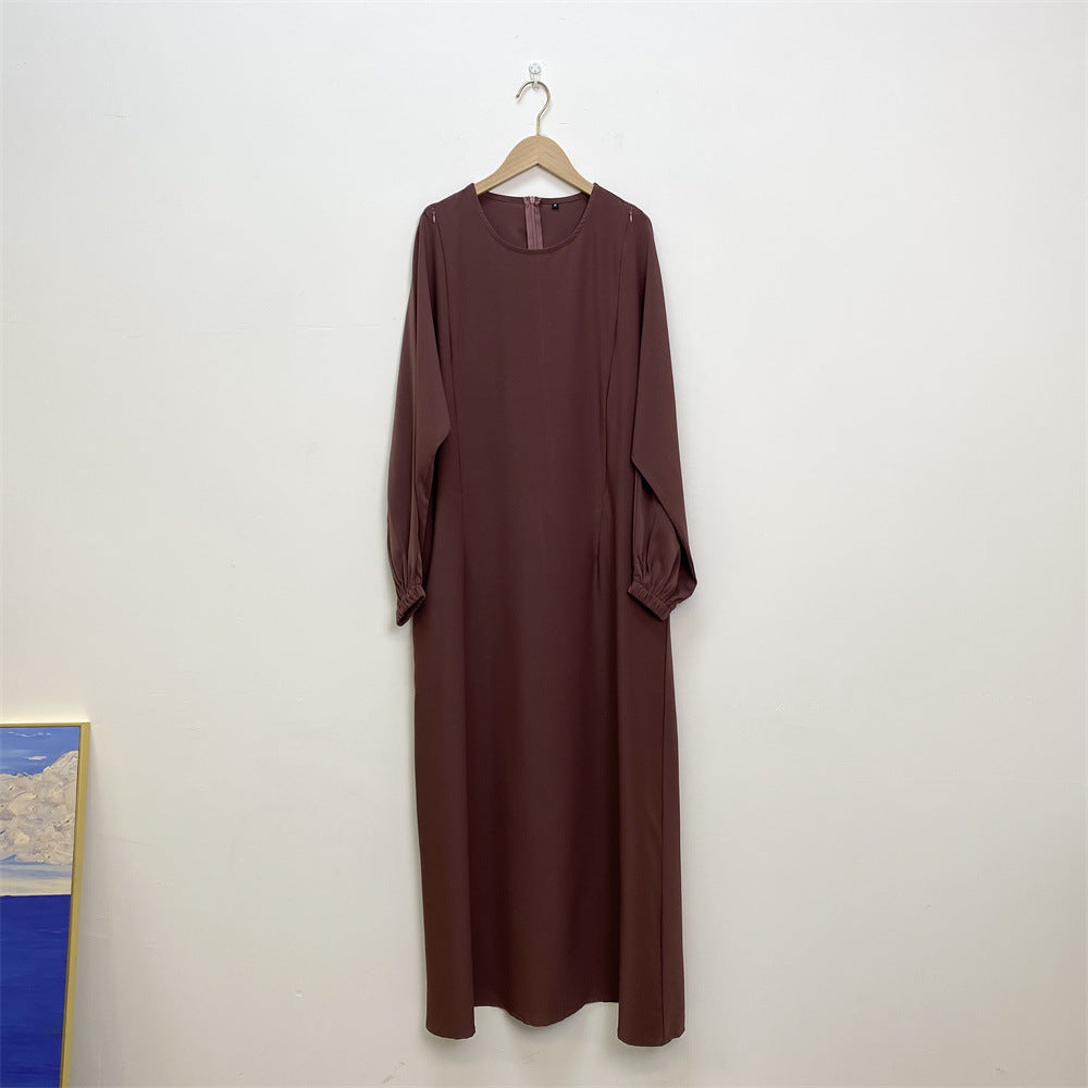 Modische Stillkleidung muslimisches Langarm-Kleid mit schmaler Passform