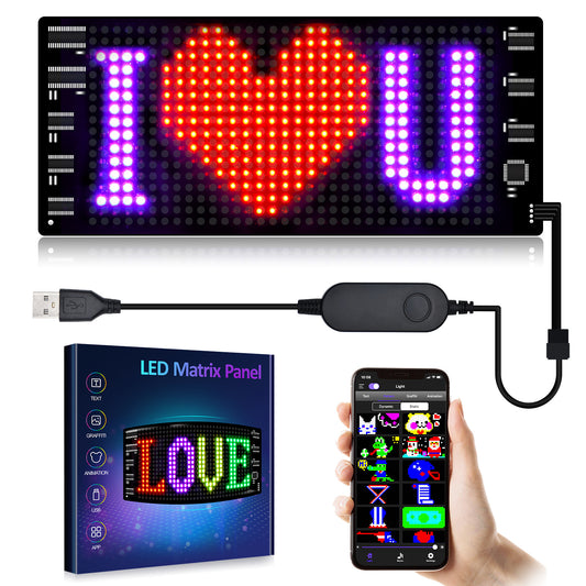 Programmierbare Auto-LED-Anzeige LED-Vollfarb-Werbebildschirm Ultradünner Bildschirm Benutzerdefinierter Textmuster Animationsanzeige Auto