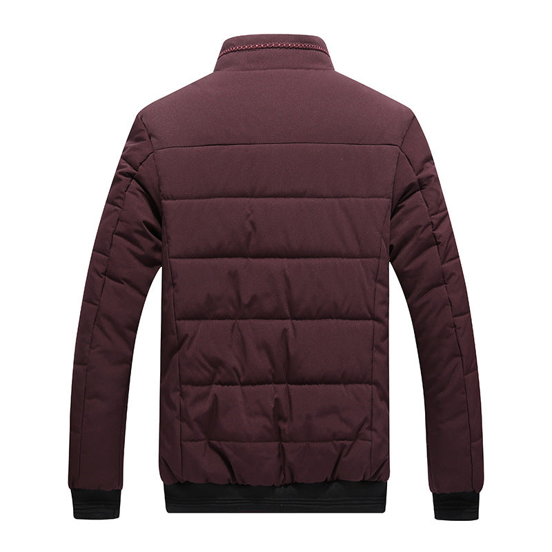 Chic Winter Coat Men'S Cotton Clothing Korean Style Fleece Lined Cott