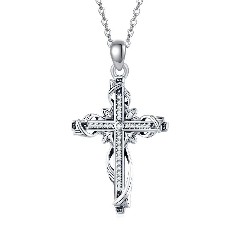 Luxury 925 Sterling Silver For Women Cross Pendant Cross Jewelry Cros