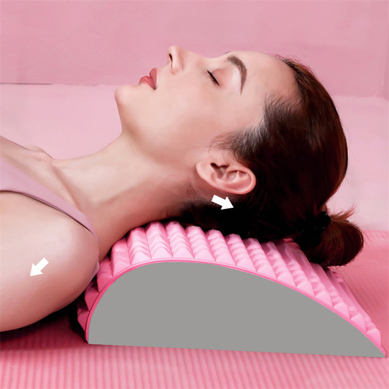 Oreiller civière de dos masseur de soutien lombaire pour le cou, la taille, le dos, la sciatique, la hernie discale, le soulagement de la douleur et la relaxation