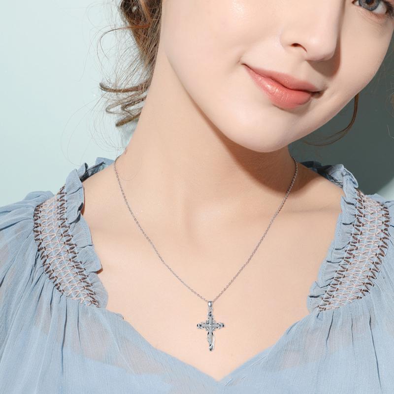 Luxury 925 Sterling Silver For Women Cross Pendant Cross Jewelry Cros